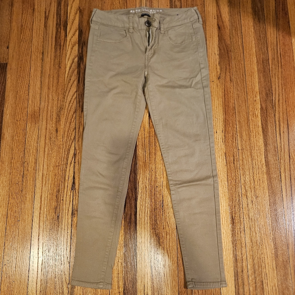 AE Tan Jeggings 4S